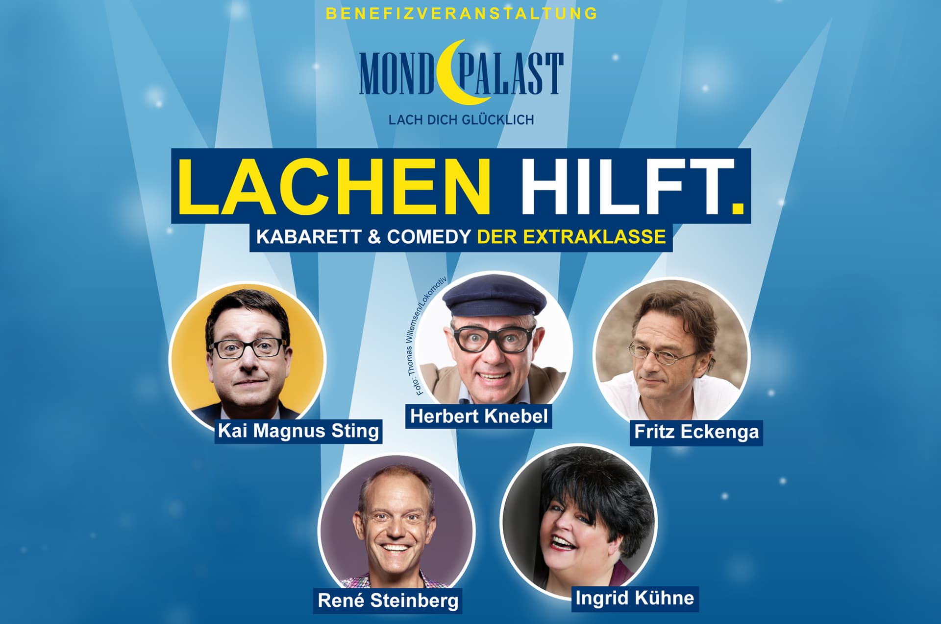 Bühnen- oder Programmmotiv: Lachen hilft